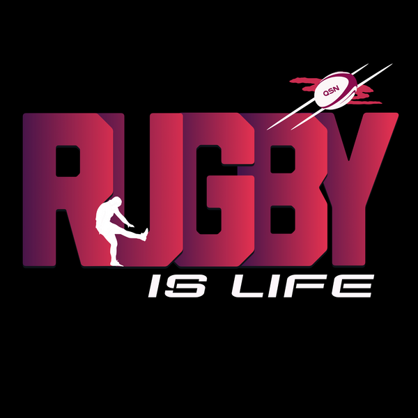 QSN Rugby Is Life Big Tall Hoodie