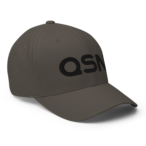 QSN FlexFit Closed Back Hat - Black Logo