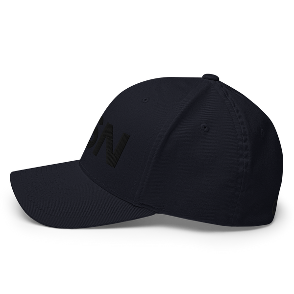 QSN FlexFit Closed Back Hat - Black Logo
