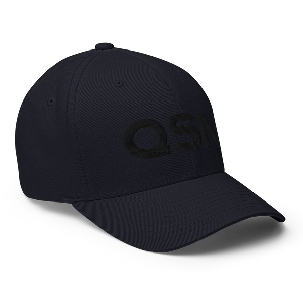 QSN FlexFit Closed Back Hat - Black Logo
