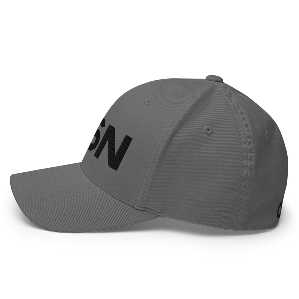 QSN FlexFit Closed Back Hat - Black Logo