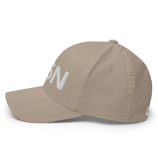 QSN FlexFit Closed Back Hat - White Logo
