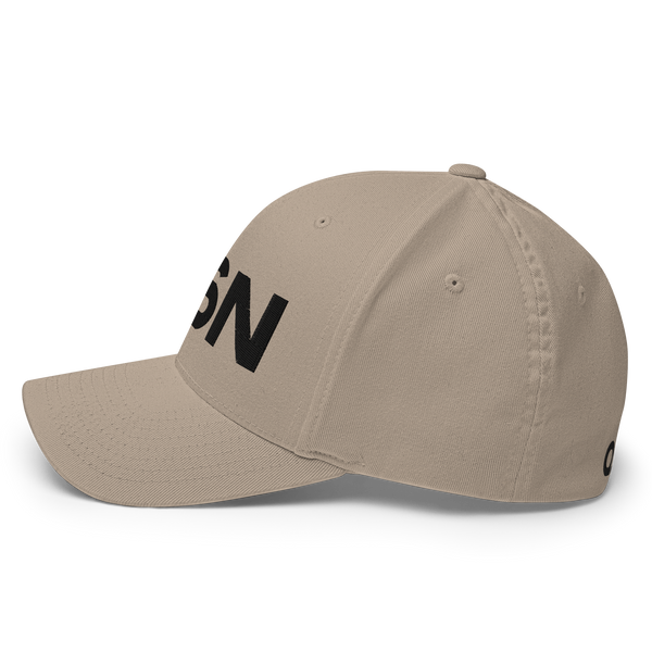 QSN FlexFit Closed Back Hat - Black Logo