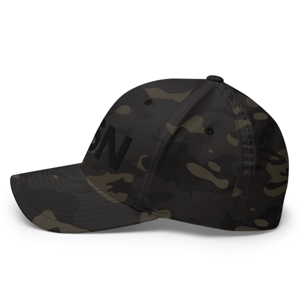 QSN FlexFit Closed Back Hat - Black Logo