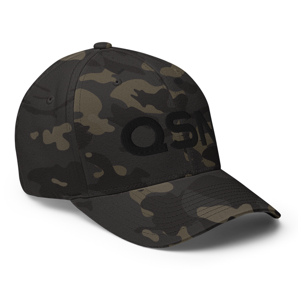 QSN FlexFit Closed Back Hat - Black Logo
