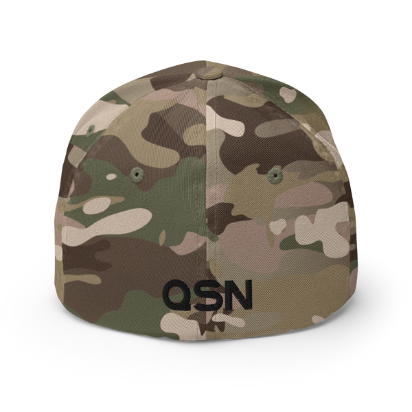 QSN FlexFit Closed Back Hat - Black Logo