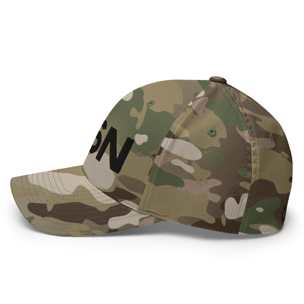 QSN FlexFit Closed Back Hat - Black Logo