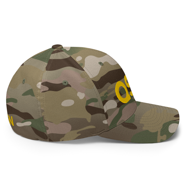 QSN FlexFit Closed Back Hat - Gold Logo