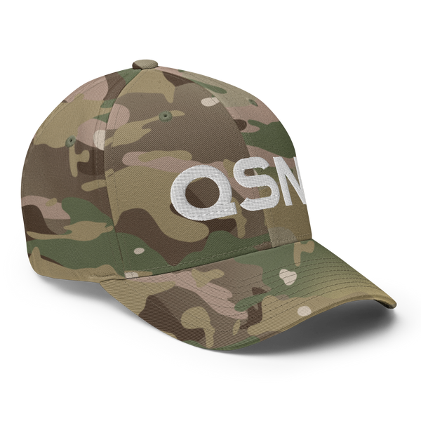 QSN FlexFit Closed Back Hat - White Logo