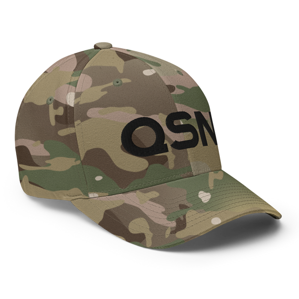 QSN FlexFit Closed Back Hat - Black Logo