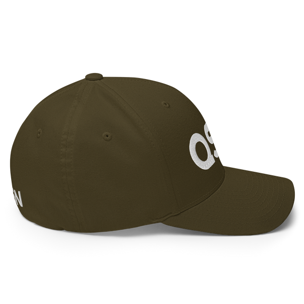 QSN FlexFit Closed Back Hat - White Logo