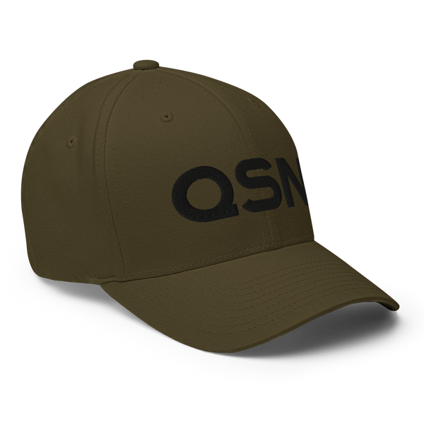 QSN FlexFit Closed Back Hat - Black Logo