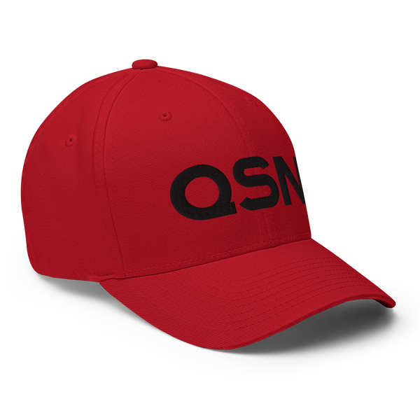 QSN FlexFit Closed Back Hat - Black Logo