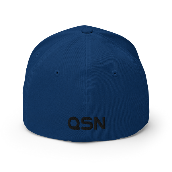 QSN FlexFit Closed Back Hat - Black Logo