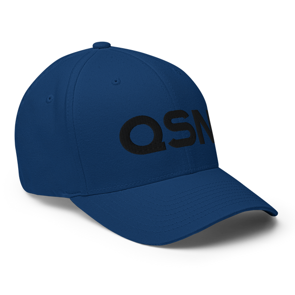 QSN FlexFit Closed Back Hat - Black Logo