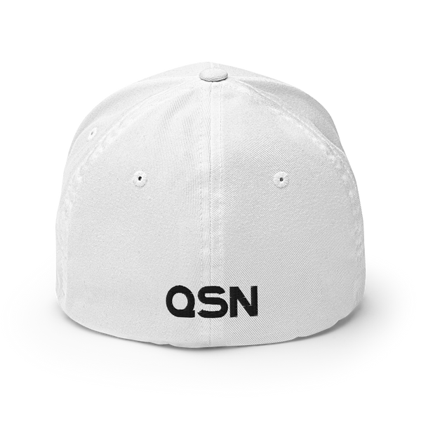 QSN FlexFit Closed Back Hat - Black Logo