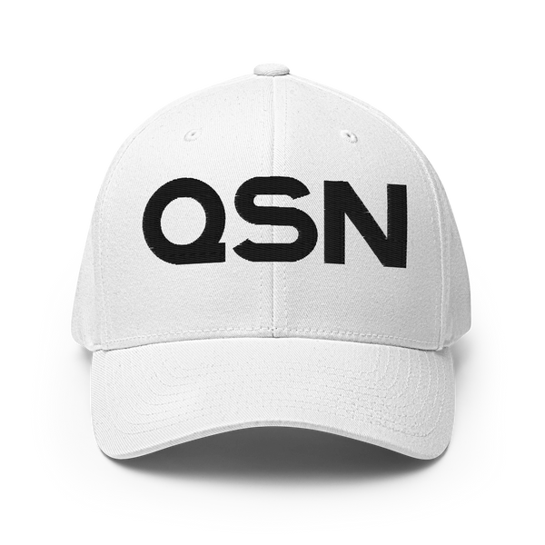 QSN FlexFit Closed Back Hat - Black Logo