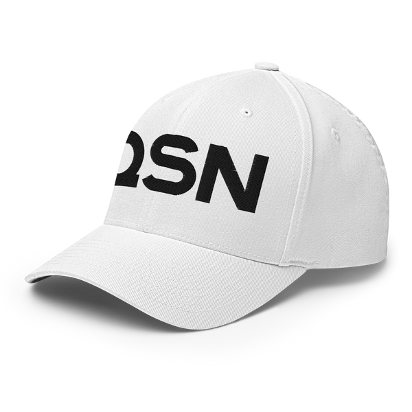 QSN FlexFit Closed Back Hat - Black Logo