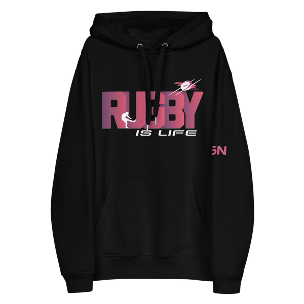 QSN Rugby Is Life Big Tall Hoodie
