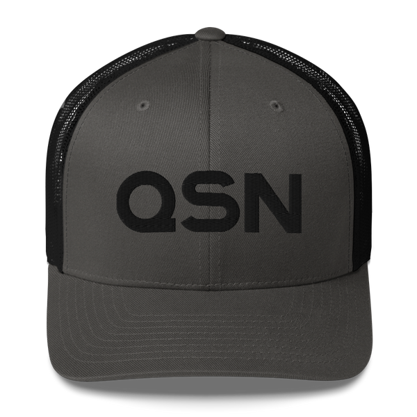 QSN Trucker Hat - Black Logo