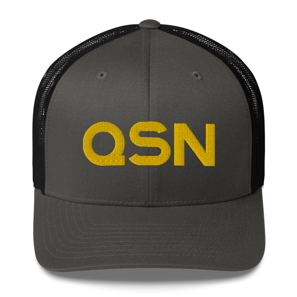 QSN Trucker Hat - Gold Logo