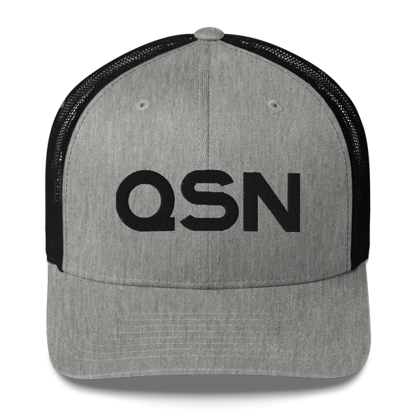 QSN Trucker Hat - Black Logo