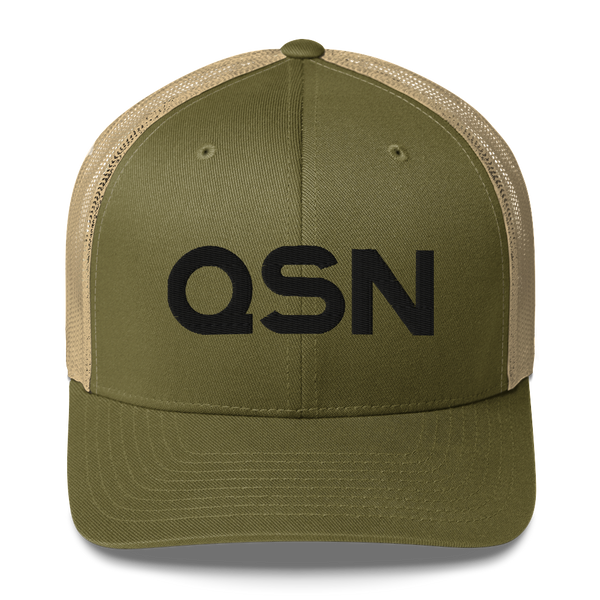 QSN Trucker Hat - Black Logo