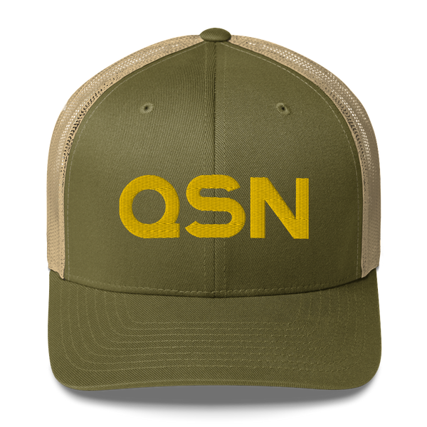 QSN Trucker Hat - Gold Logo
