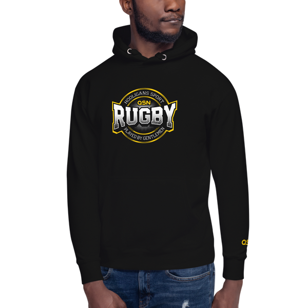 QSN Rugby: Hooligan's Sport Played By Gentlemen Unisex Hoodie
