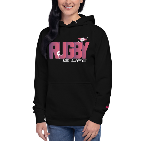 QSN Rugby Is Life Unisex Hoodie