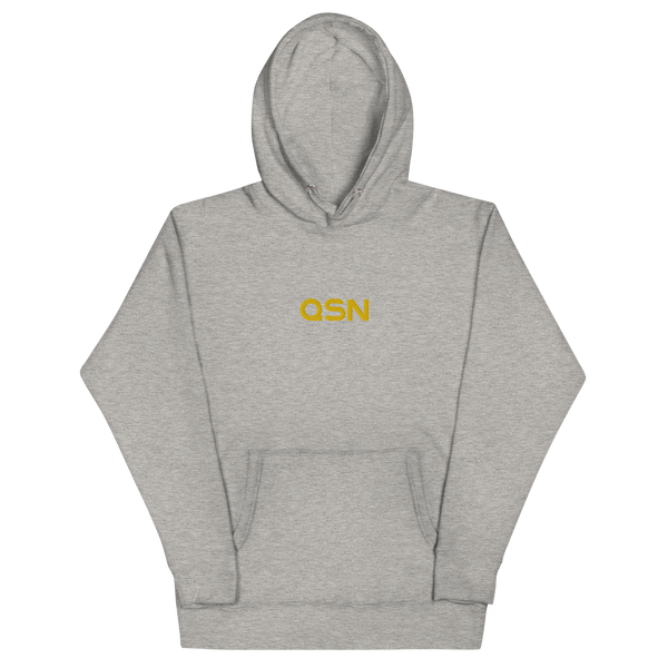 QSN Embroidered Unisex Hoodie - Gold Logo