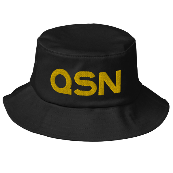 QSN Old School Bucket Hat - Gold Logo