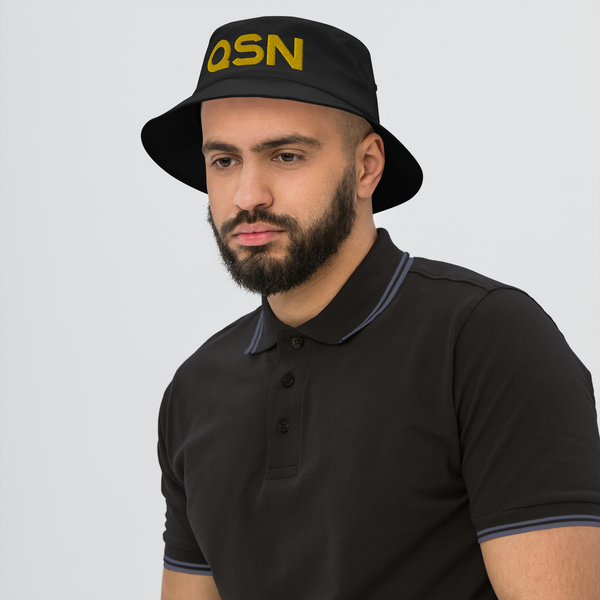 QSN Old School Bucket Hat - Gold Logo