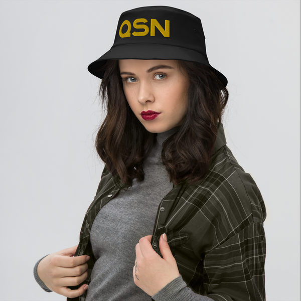 QSN Old School Bucket Hat - Gold Logo