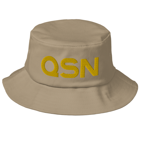 QSN Old School Bucket Hat - Gold Logo
