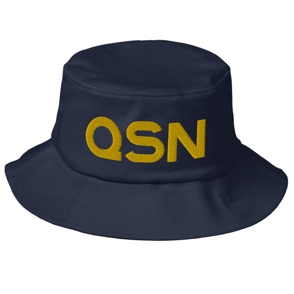 QSN Old School Bucket Hat - Gold Logo