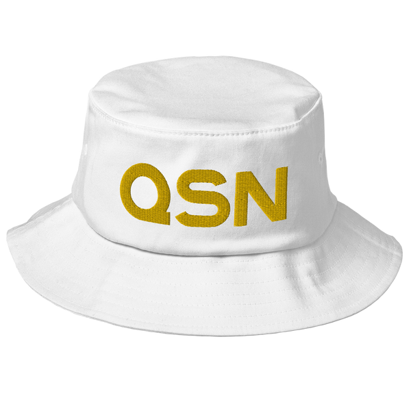 QSN Old School Bucket Hat - Gold Logo