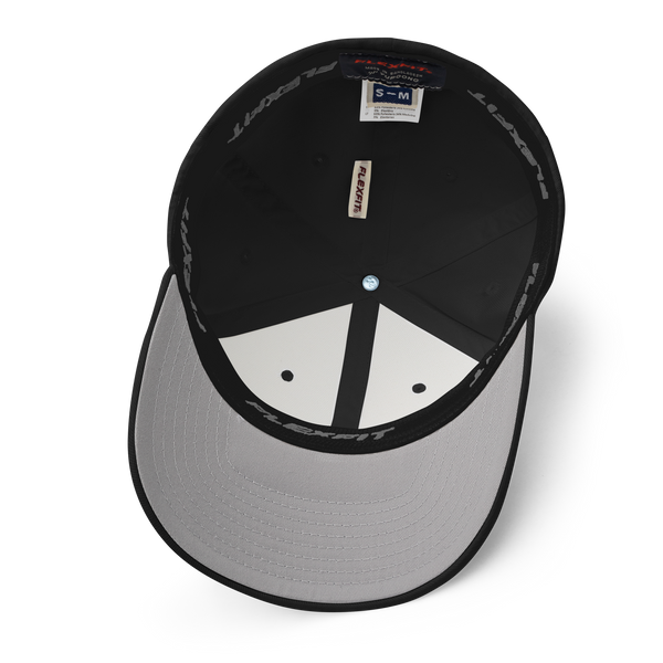 QSN FlexFit Closed Back Hat - White Logo