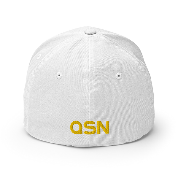 QSN FlexFit Closed Back Hat - Gold Logo