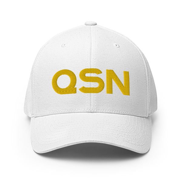 QSN FlexFit Closed Back Hat - Gold Logo