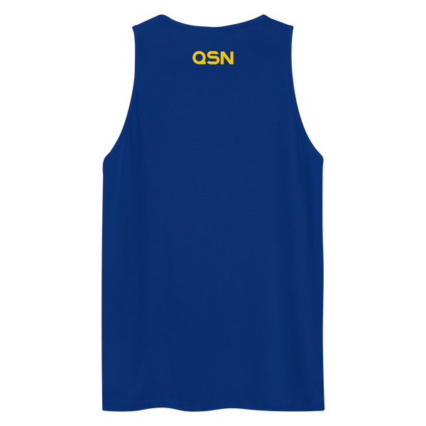 QSN Men’s Embroidered Premium Tank Top - Gold Logo