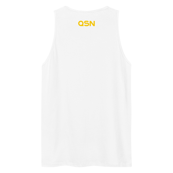 QSN Men’s Embroidered Premium Tank Top - Gold Logo