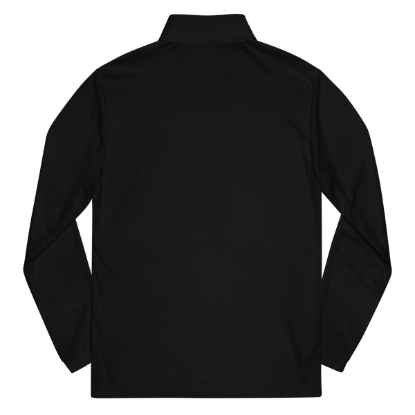 QSN Embroidered Quarter Zip Pullover - Black Logo