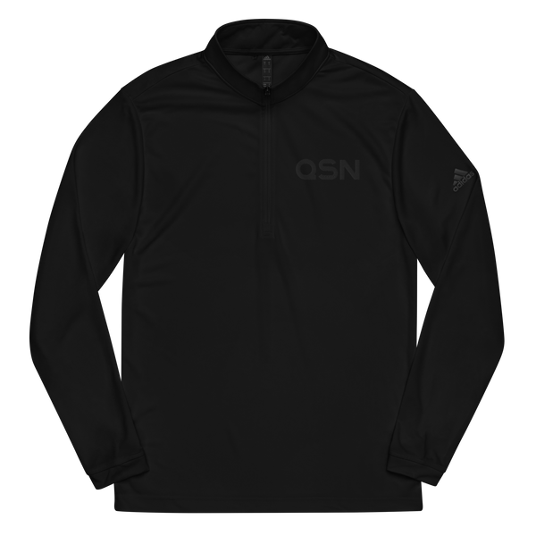 QSN Embroidered Quarter Zip Pullover - Black Logo