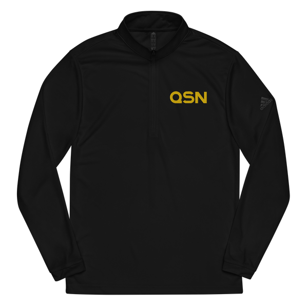 QSN Embroidered Quarter Zip Pullover - Gold Logo