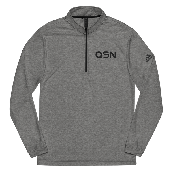QSN Embroidered Quarter Zip Pullover - Black Logo