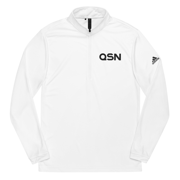QSN Embroidered Quarter Zip Pullover - Black Logo
