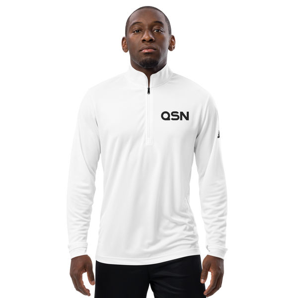 QSN Embroidered Quarter Zip Pullover - Black Logo
