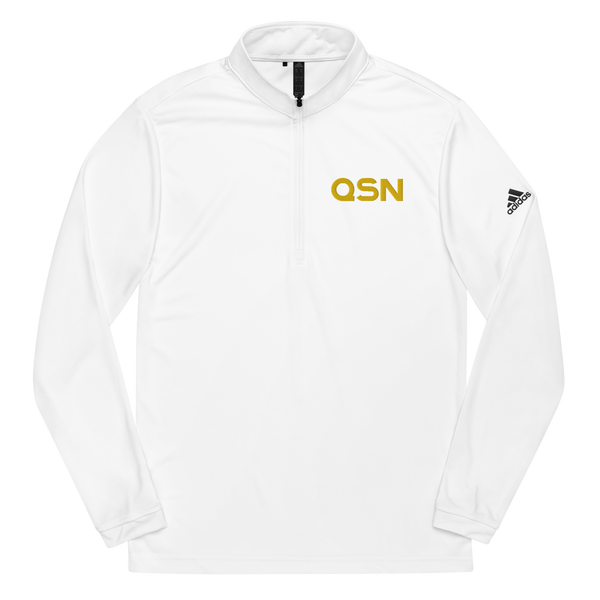 QSN Embroidered Quarter Zip Pullover - Gold Logo