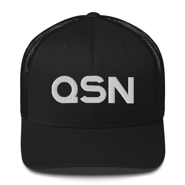 QSN Trucker Hat - White Logo